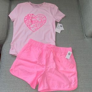 NWT Girls size XL swim set
